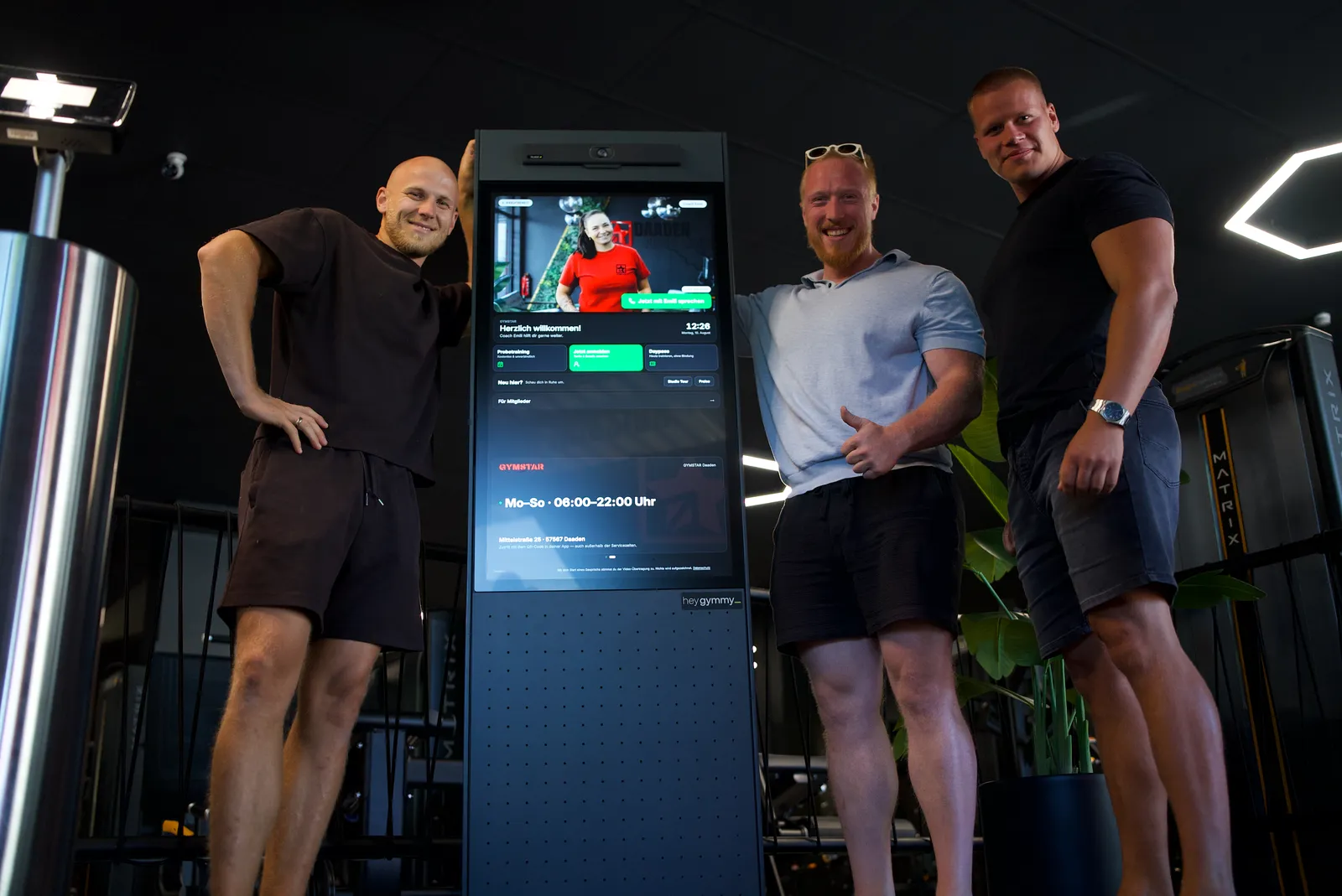 Gymmy Mitarbeiter im Fitnessstudio
